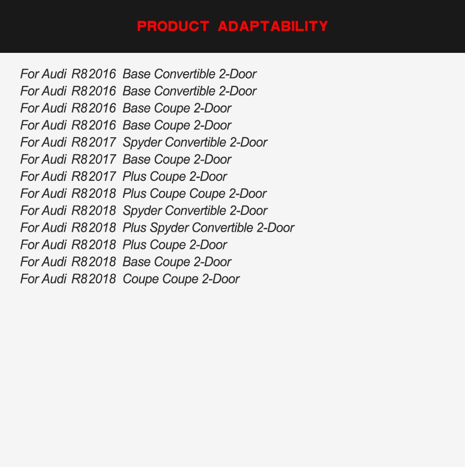 Carbon Fiber R8 Side Skirts Extinsion for Audi R8 2016-2018
