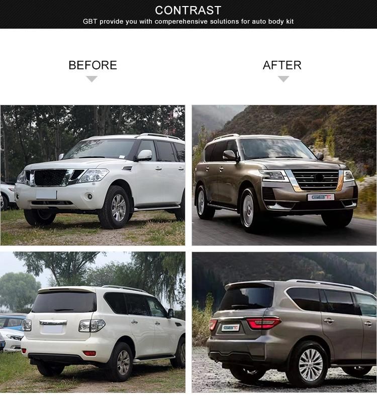 Gbt Car Automotive Exterior Parts Front/Rear Bumper for Nissan Patrol Y62 Model