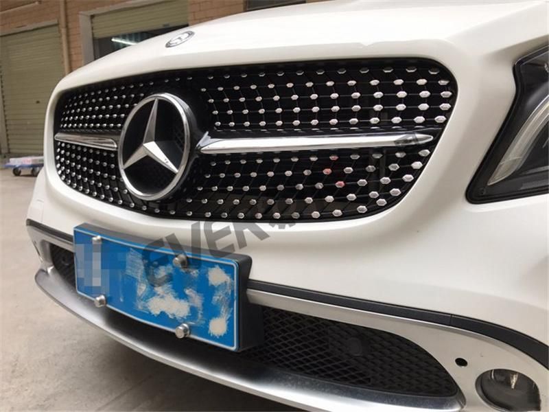 Car Front Bumper Grille (Diamond) for Mercedes Benz Gla X156 2013-2016