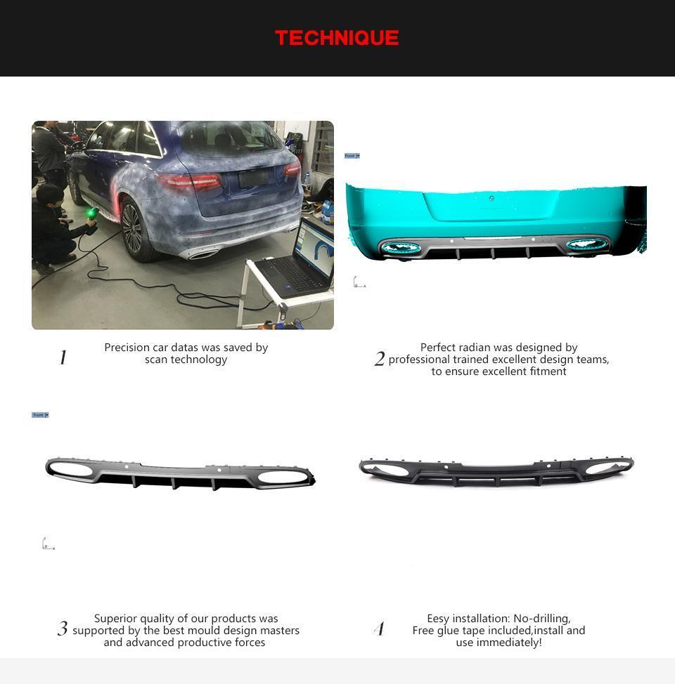 for Bentley Continental Carbon Fiber Rear Diffuser Gt Coupe 2-Door 2012-2013