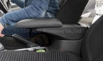 Car Arm Rest Console Box Black Cover for Toyota Hilux Revo 2015+