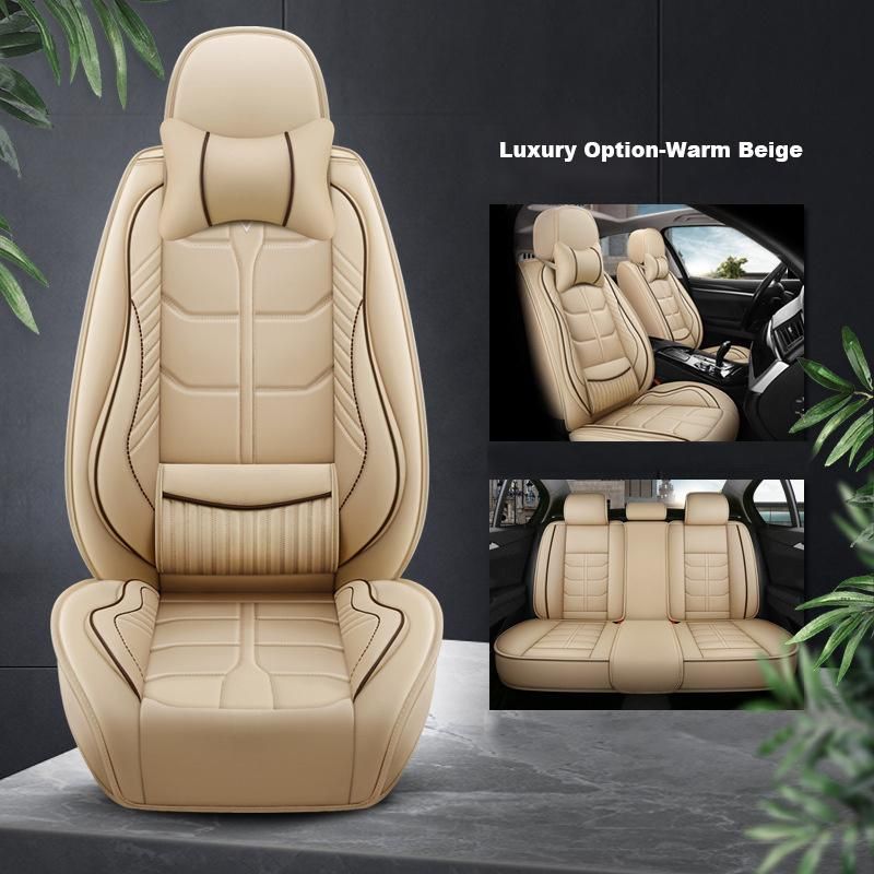 Universal PVC Leather Car Seat Cover With Car Seat Cushion
