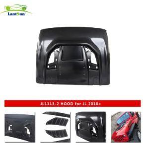 Steel Material Storm Engine Hood Cover for Jeep Wrangler Jl Hood