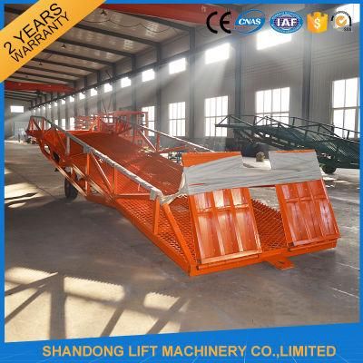 8t Container Loading Ramps / Industrial Loading Ramps 0.9m - 1.8m Lifting Height