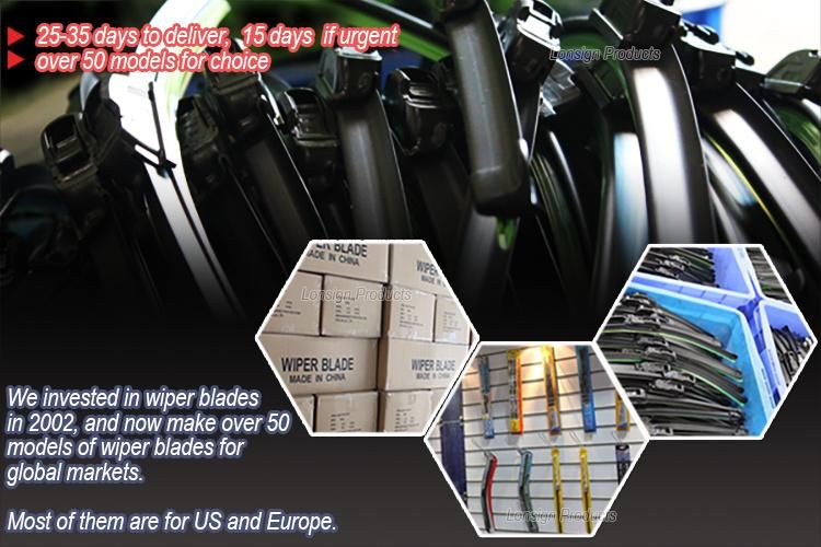 Natural Rubber Soft Beam Bus Truck Curve Windshield Car Wiper Blade