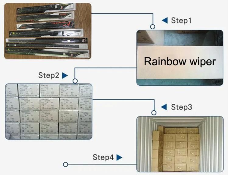 Factory Price Wiper Blade with Adapter Universal Frameless/Frame Wiper Windscreen/Windshield