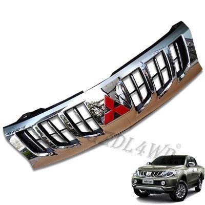 Chromed Plastic Front Grill Grille for Mitsubishi Triton L200 Mn Ml Mq 15 16 17 18