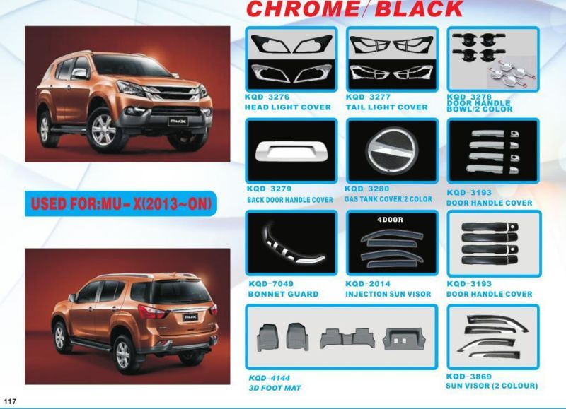 Chrome Door Handle Bowl for Isszu Mu-X 2013-on